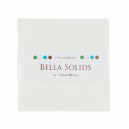 Bella Solids Charm Pack White