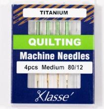 Klasse Titanium Quilting 80/12 4-Pack Needles