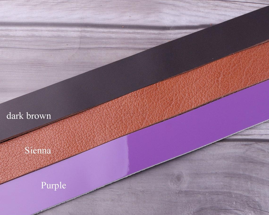 Natural Leather Strap 1" x 50" Color: Sienna