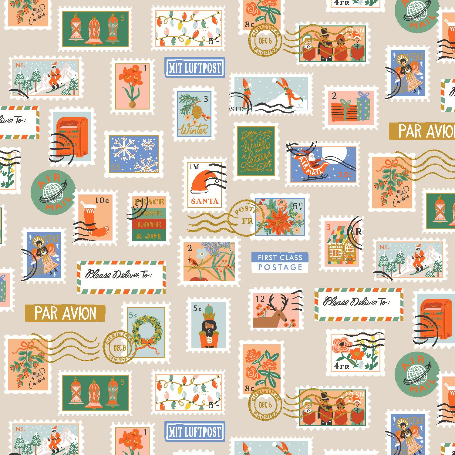 Holiday Classics Stamps Cream