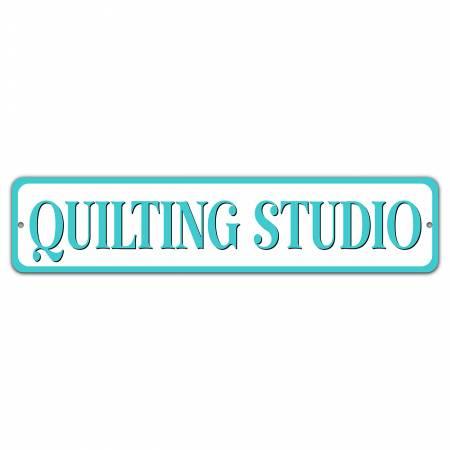 Quilting Studio Sign Turq