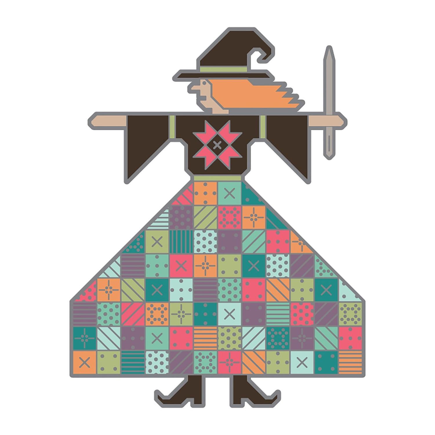 Quilted Witch Needle Minder