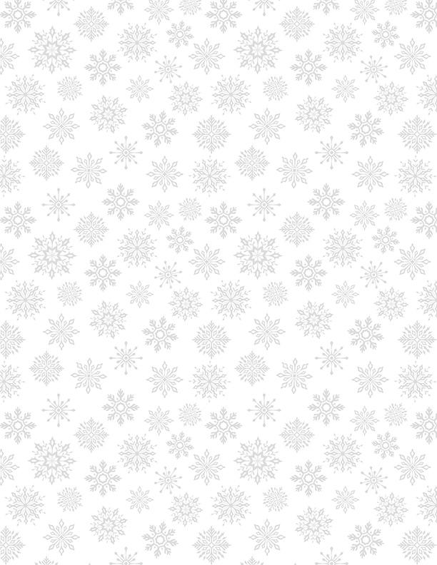 Small Snowflakes White on White