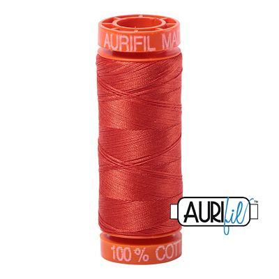 Aurifil Cotton Mako 50wt 220yds #2245 RED ORANGE