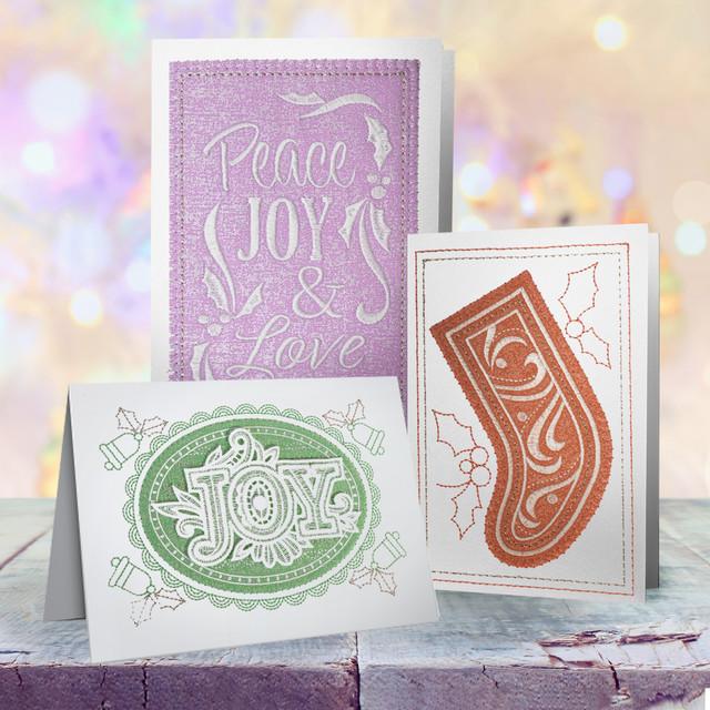 Shimmering Holiday Cards