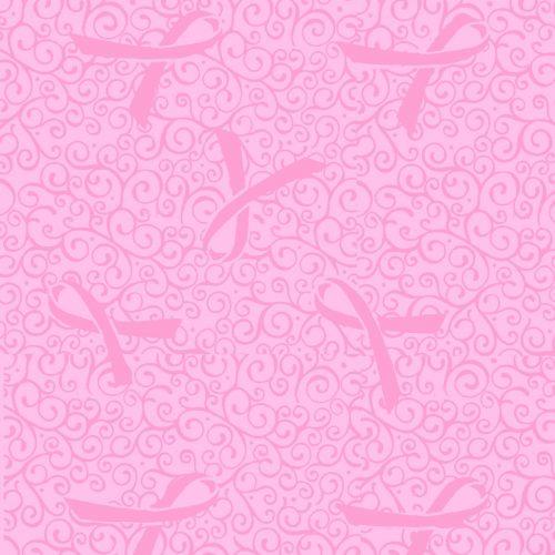 Positively Pink Ribbon Scroll