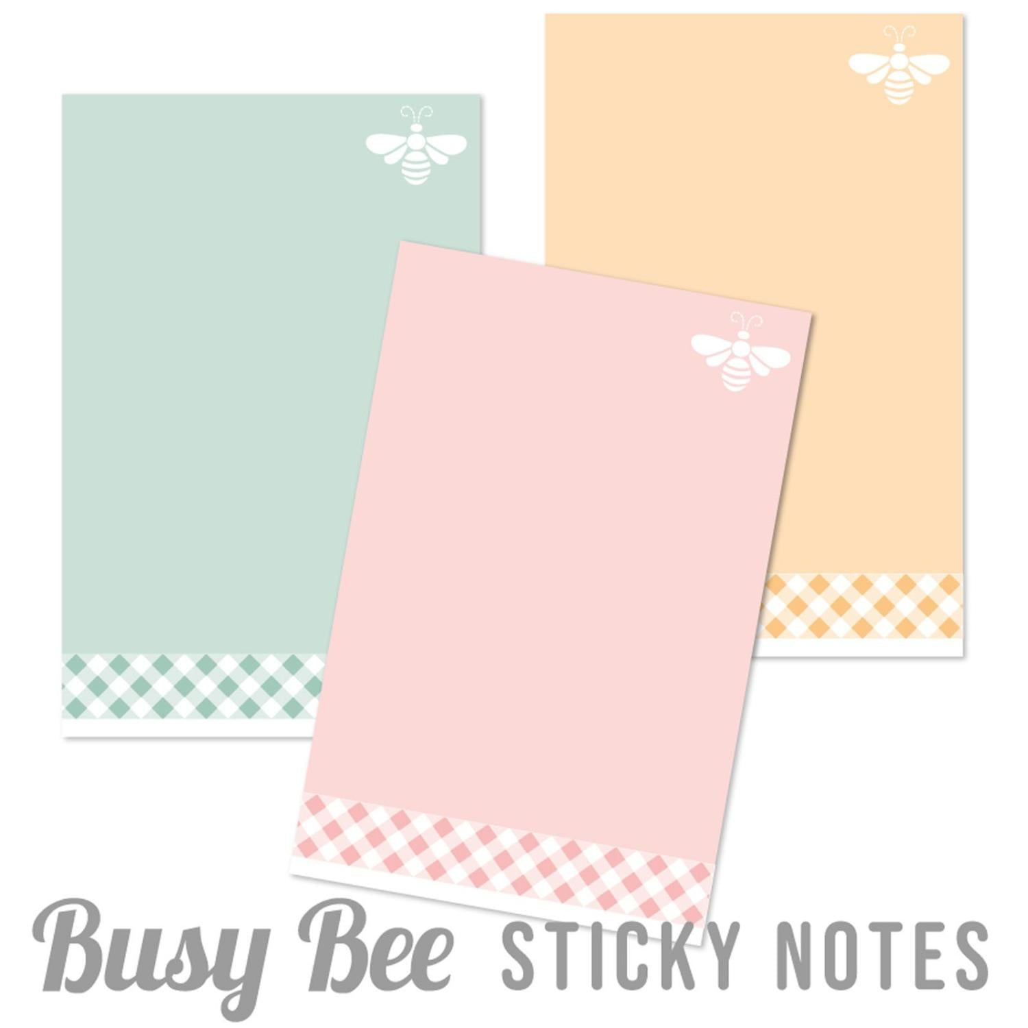 Busy Bee Sticky Notes