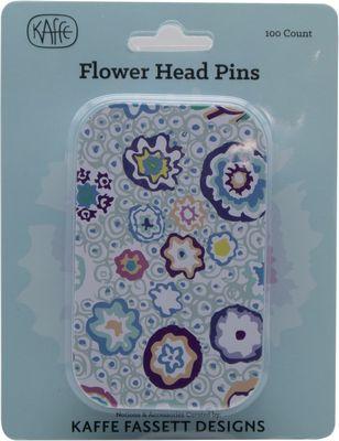 Kaffe Flower Head Pins 100ct