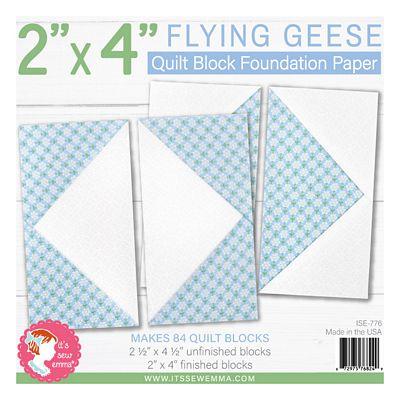 Flying Geese 2" x 4" Foundatio