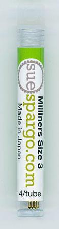 Gold Eye Milliners #3 Needles 4/Tube