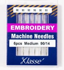 Klasse Embroidery 90/14 6-Pack Needles