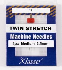 Klasse Twin Stretch 2.5mm/75 Single Needle