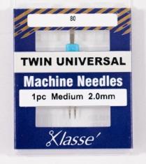 Klasse Twin Universal 2.0mm/80 Single Needle