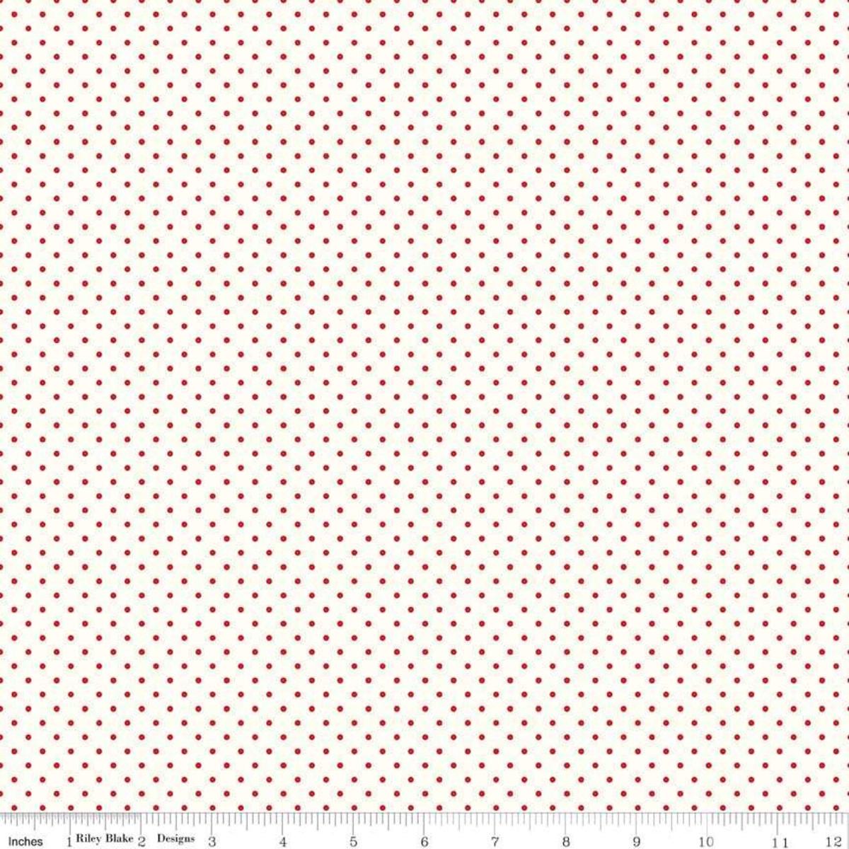 Le Creme Swiss Dot in Red