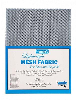 Lightweight Mesh Fabric in Pewter