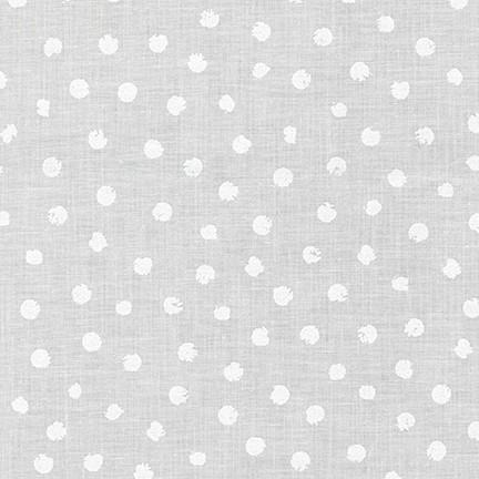 Mini Madness Grunge Dots - White on White