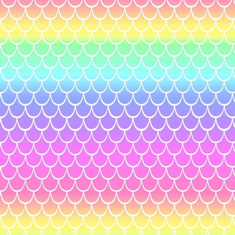 Novelty Prints Rainbow Scales Pastel