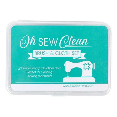 Oh Sew Clean Brush and Cloth Set