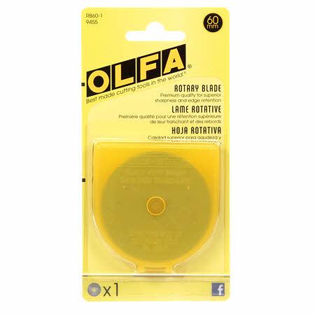 Olfa 60mm Replacement Rotary Blade 1/pk - Quiltique