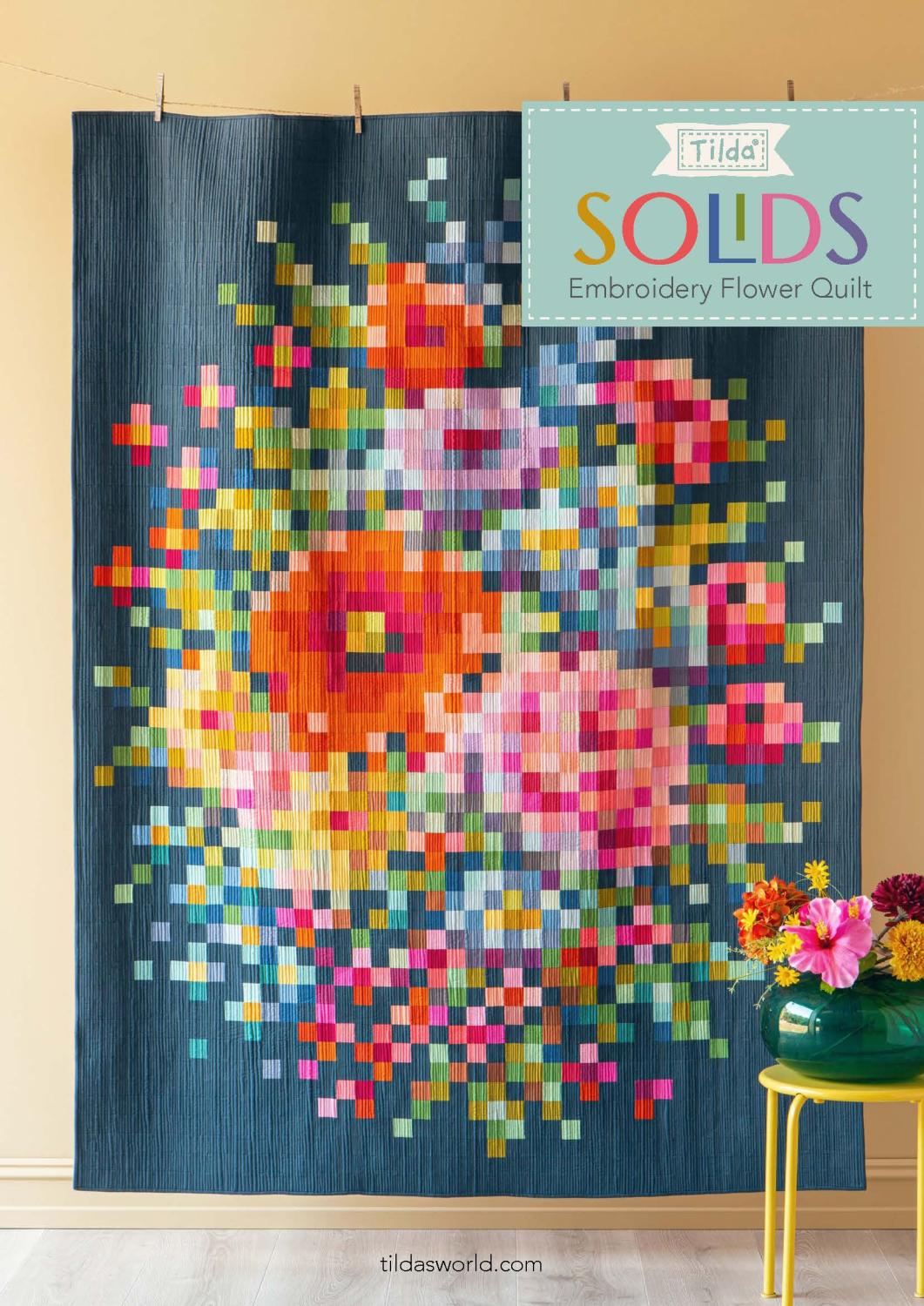 Tilda Embroidery Flower Quilt