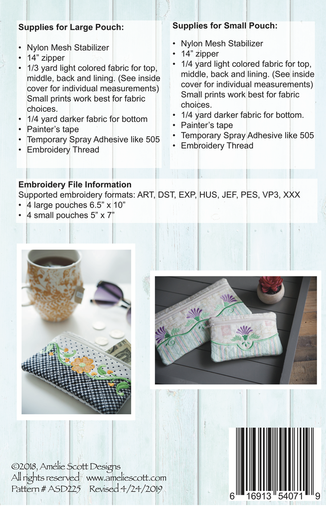 Classy Zipper Pouches