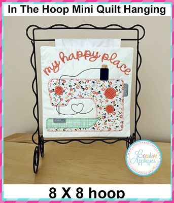 In The Hoop Sewing Machine Mini Quilt Hanging