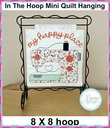 In The Hoop Sewing Machine Mini Quilt Hanging
