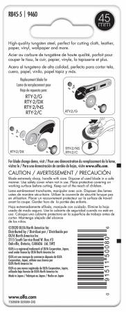 Olfa Rotary Blade 45mm 5pk