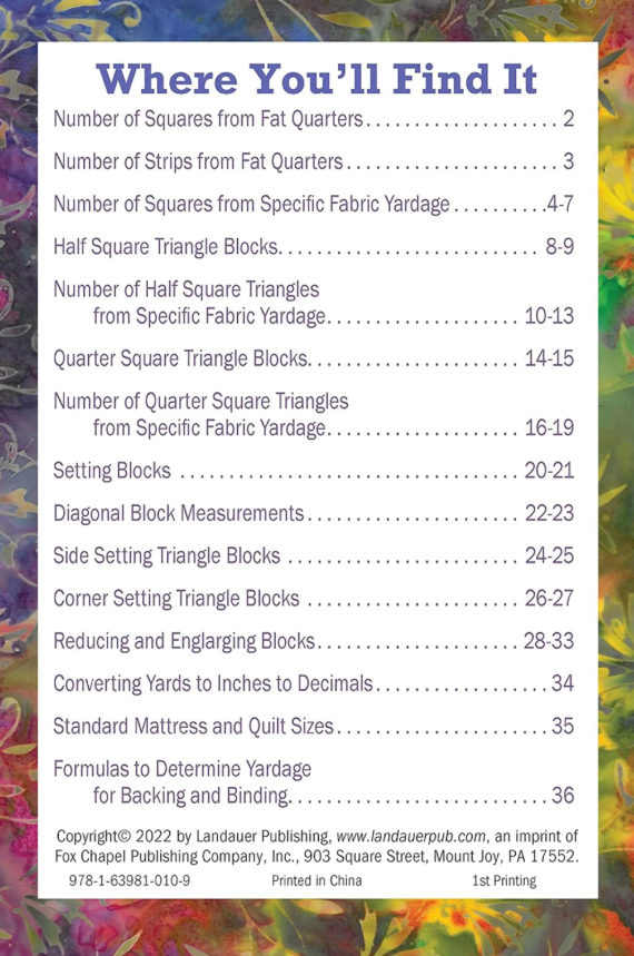 No Math Quilt Charts