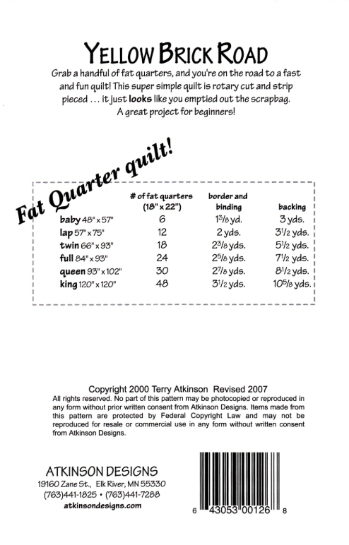 Yellow Brick Road Pattern