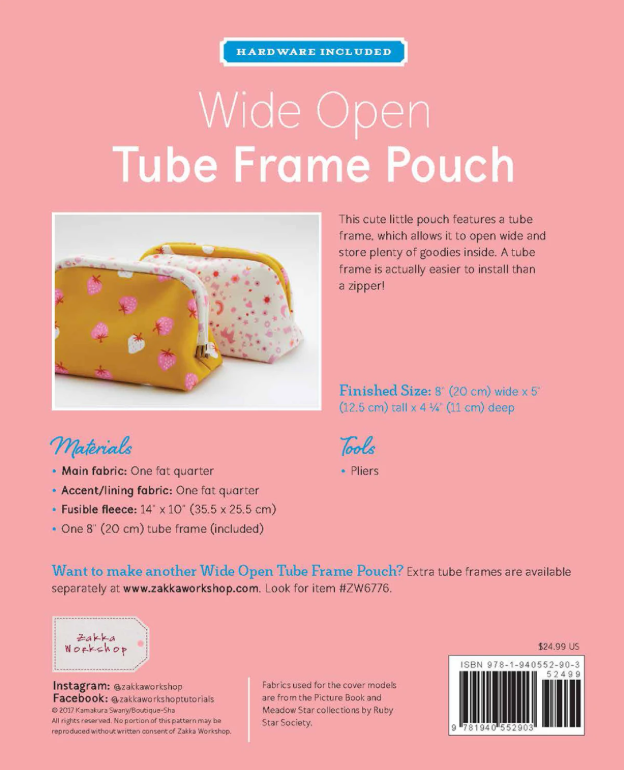 Wide Open Tube Frame Pouch Kit