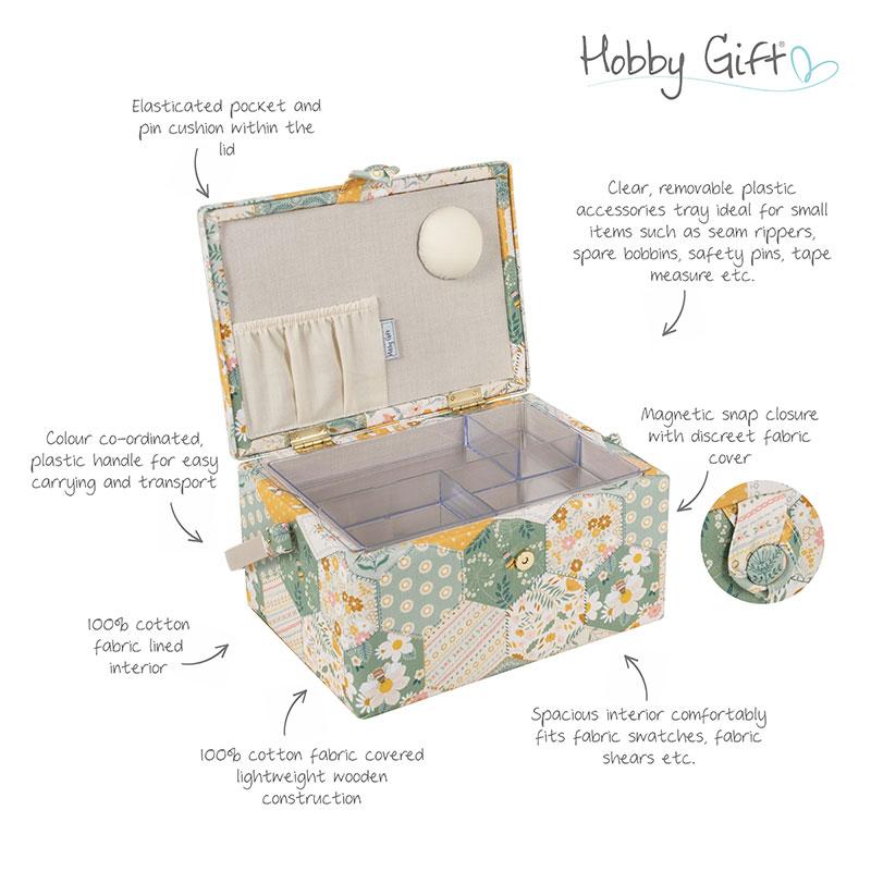 Patchwork Bee Med Sewing Box