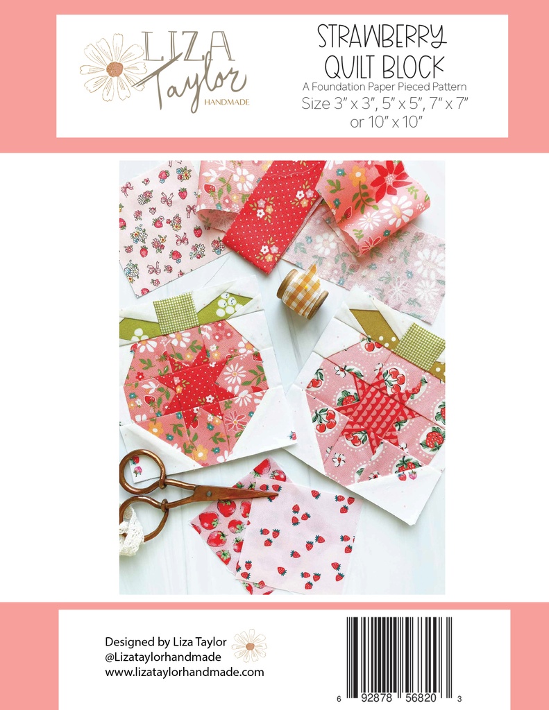 Strawberry Quilt Block Pattern