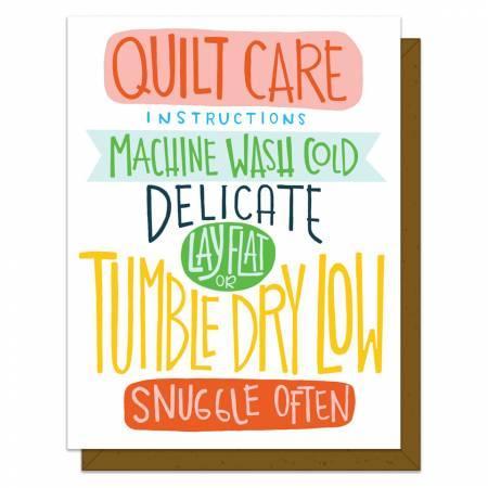 Quilty Instructions Card