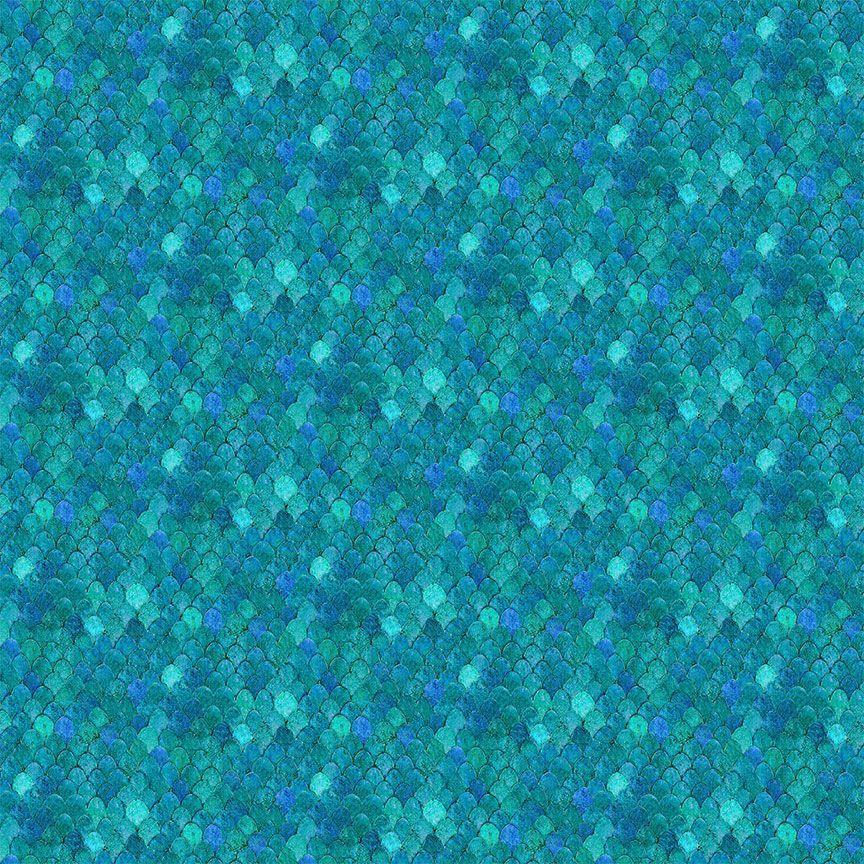 Flourish Scale Texture Teal