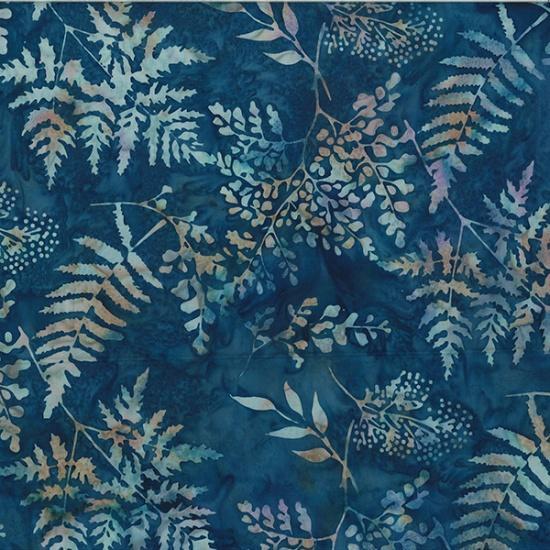 Bali Batik Mixed Fern Navy