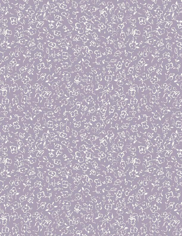 Au Naturel Floral Doodle Purp