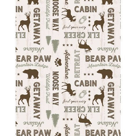 Wildlife Trail Words Cream