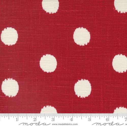 Panache Slub Dot Red