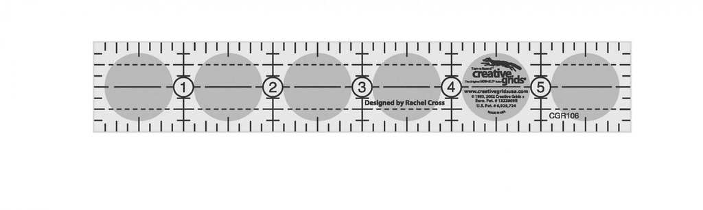 CGR Ruler 1"x 6''