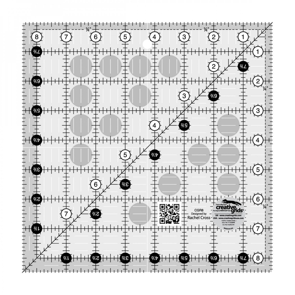 CGR Ruler 8.5" Square