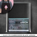 Easy Apron Black 34"x27"