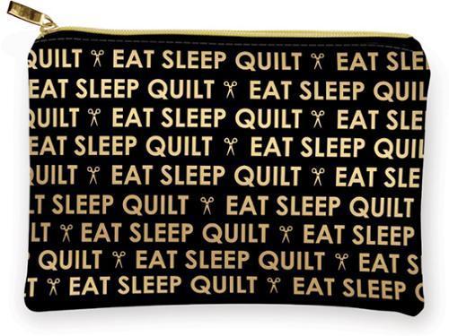 Glam Bag Eat Sleep Quilt Black & Gold