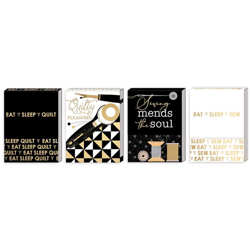 Pocket Notepad Black and Gold