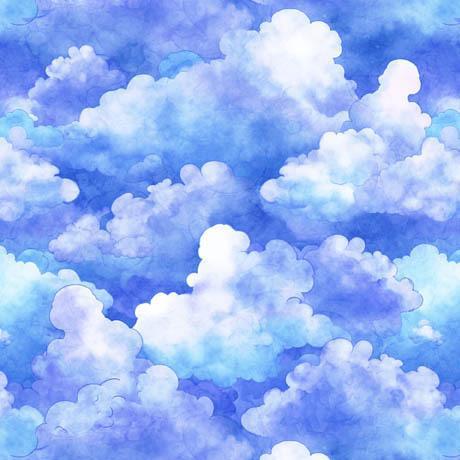 Lil' Wizards Clouds Blue