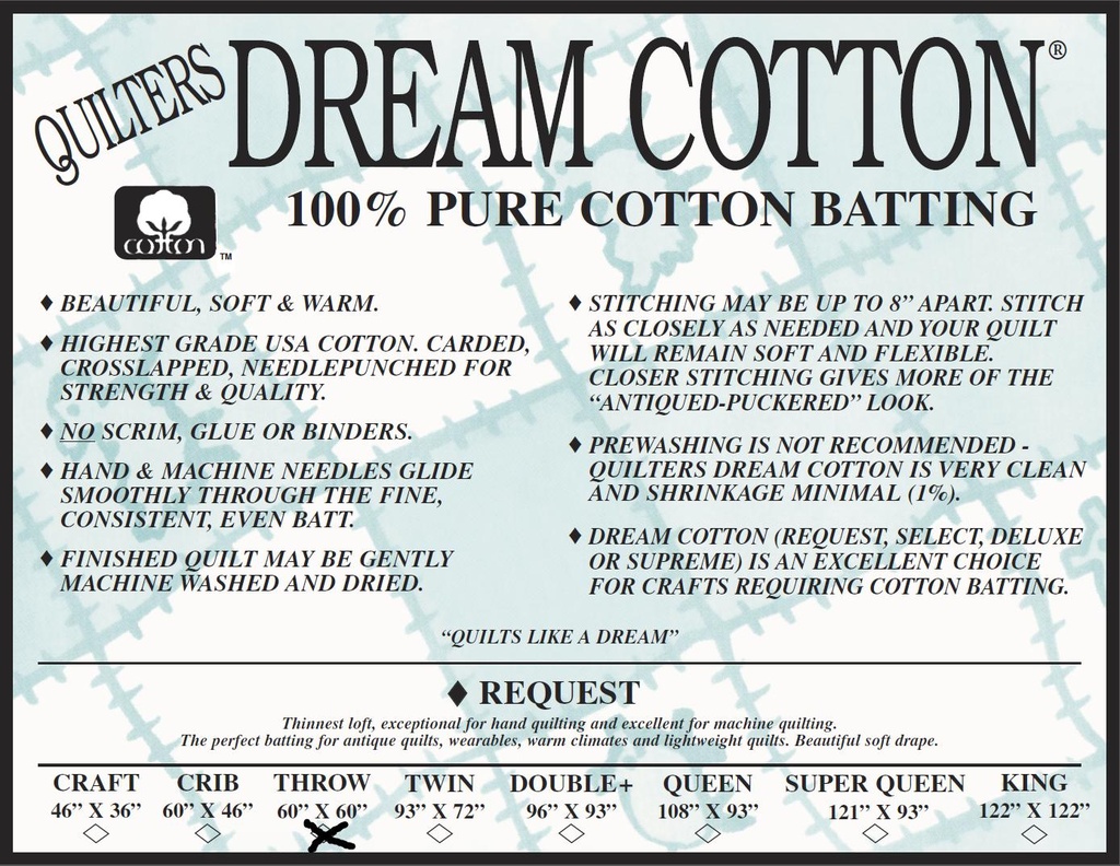 Dream Request THROW 60"x60"