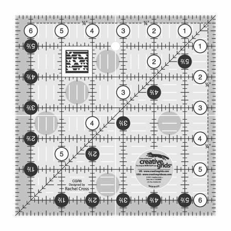 6.5" Square CGR Ruler