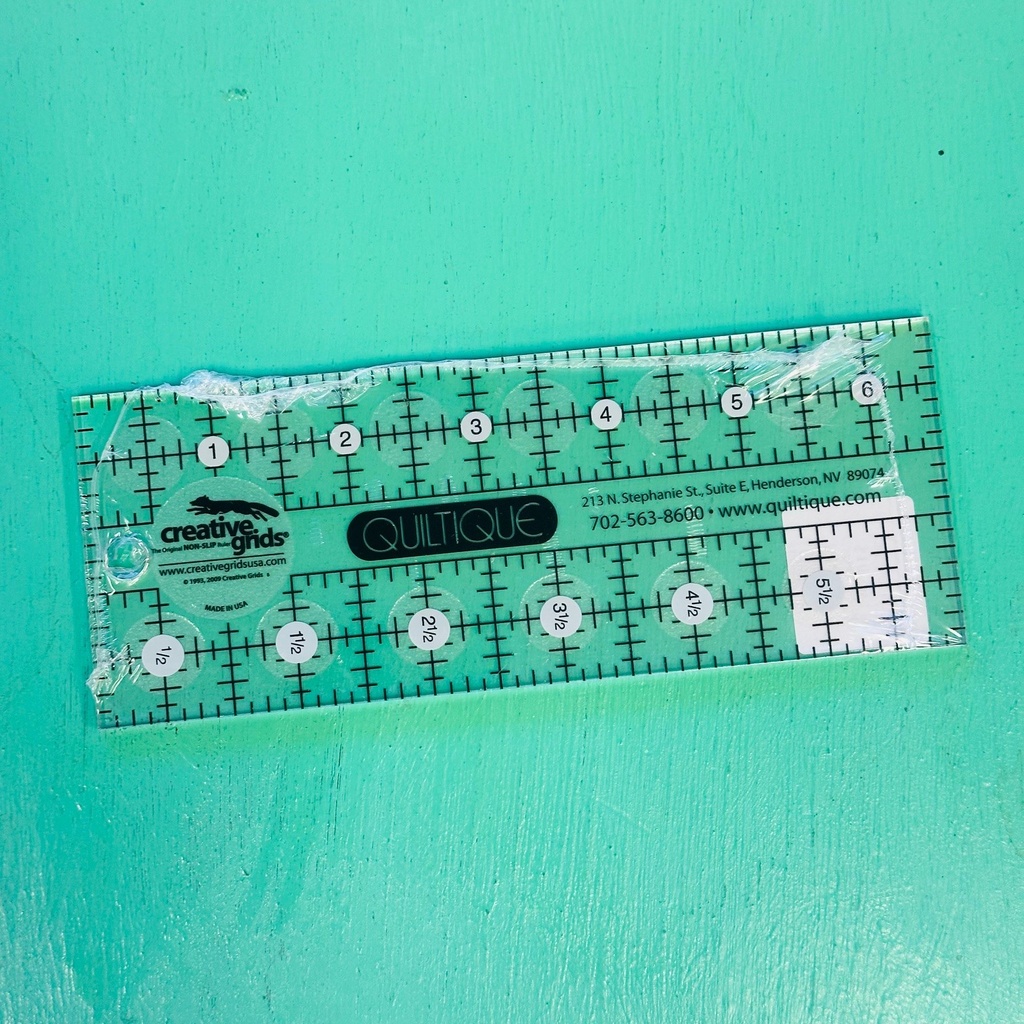 Quiltique 2.5" x 6.5" CGR Ruler