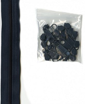 Zippers by the Yard Navy