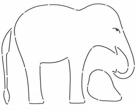 Elephant Stencil